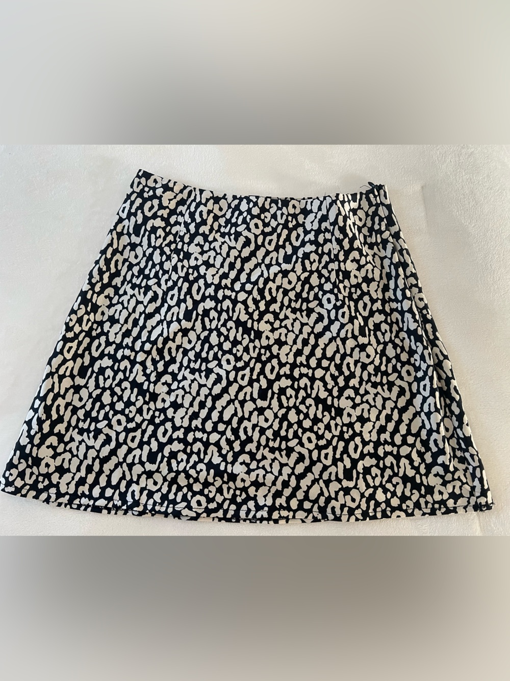 Princess Polly Black and White Leopard Print Mini Skirt